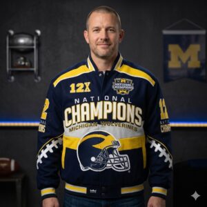 Michigan Wolverines 2023 12X National Champions Bomber Jacket