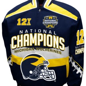 Michigan Wolverines 2023 12X National Champions Bomber Jacket