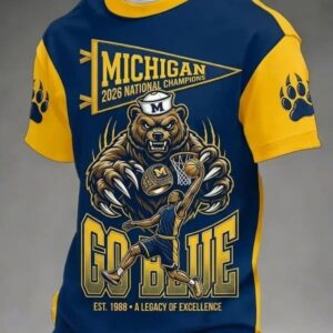 Michigan Wolverines 2026 National Champions Go Blue EST 1988 T-Shirt