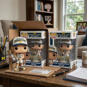 Michigan Wolverines 2026 NCAA Mens Basketball National Champions Funko Pop Figure