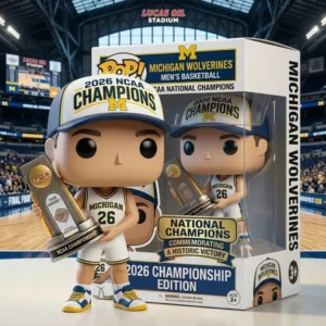 Michigan Wolverines 2026 NCAA Mens Basketball National Champions Funko Pop Figure