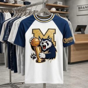 Michigan Wolverines Champions 1989-2026 Basketball T-Shirt