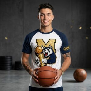 Michigan Wolverines Champions 1989-2026 Basketball T-Shirt