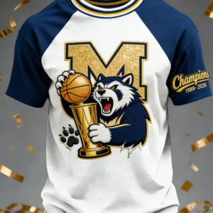 Michigan Wolverines Champions 1989-2026 Basketball T-Shirt