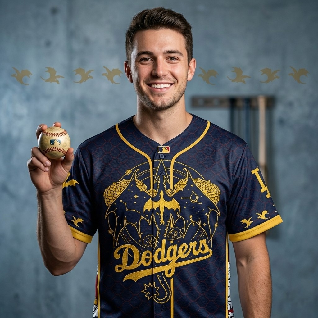 MLB Fourth Wing Night Baseball Jersey - Front View