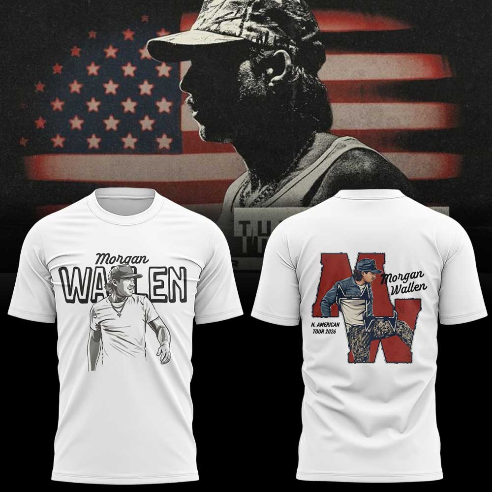 Morgan Wallen N. American Tour 2026 T-Shirt - Front View