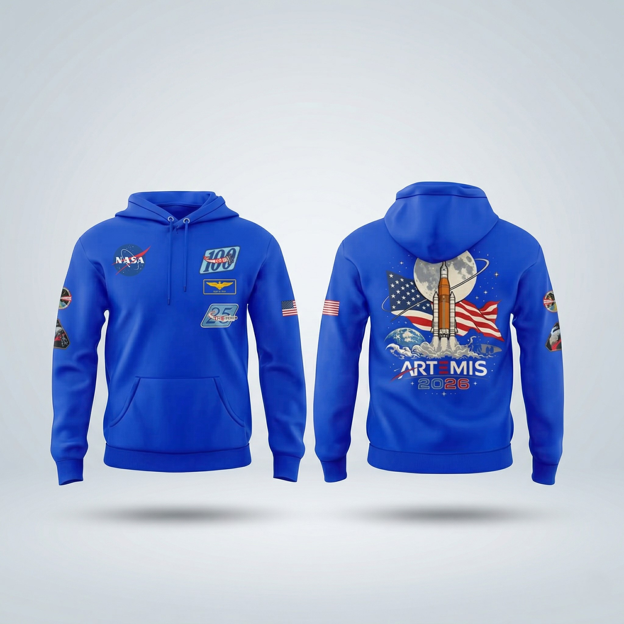 NASA Artemis 2026 Hoodie - Front View