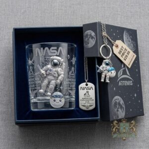 NASA Artemis American Exploration 2026 Whiskey Glass