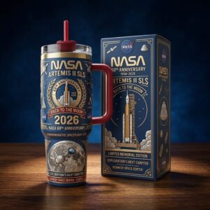 NASA Artemis II SLS 68th Anniversary Back To The Moon 2026 Tumbler With Handle