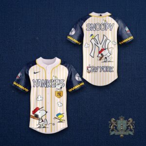 New York Yankees Snoopy Woodstock Baseball Jersey