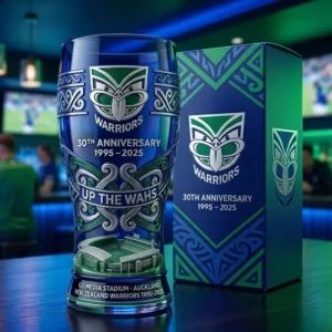 New Zealand Warriors 30th Anniversary Pint Glass