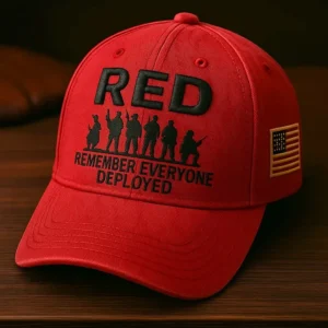 Patriotic RED Remember Everyone Baseball Cap