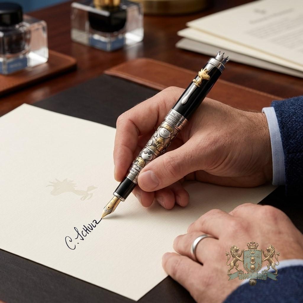Peanuts Snoopy 75th Anniversary Edition 1950-2026 Pen - Detail View