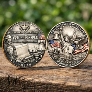 Personalized We The People 250th Anniversary of Independence 1776-2026 Coin