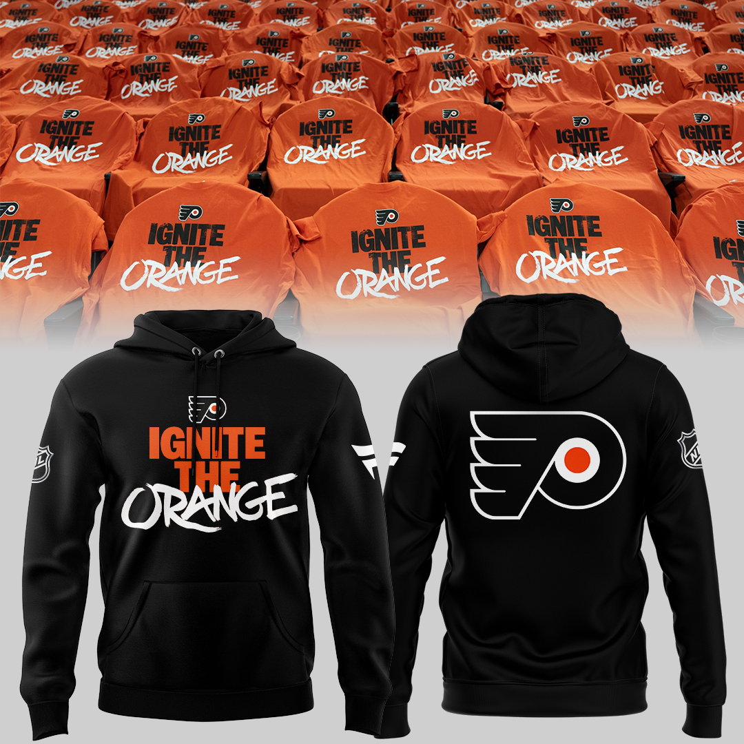 Philadelphia Flyers Ignite The Orange Hoodie - Front View