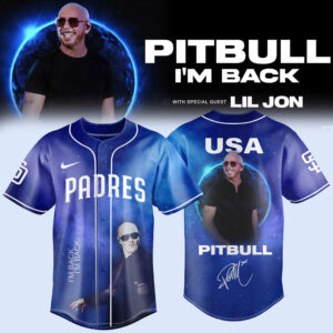 Pitbull I'm Back Tour San Diego Padres Baseball Jersey