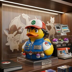 Pokémon 30th Anniversary 1996-2026 Ash Ketchum Rubber Duck