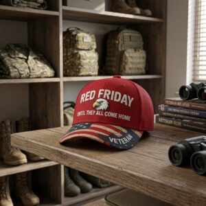 RED Friday Until They All Come Home Veteran Baseball Cap
