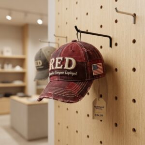 RED Remember Everyone Deployed Distressed Baseball Cap