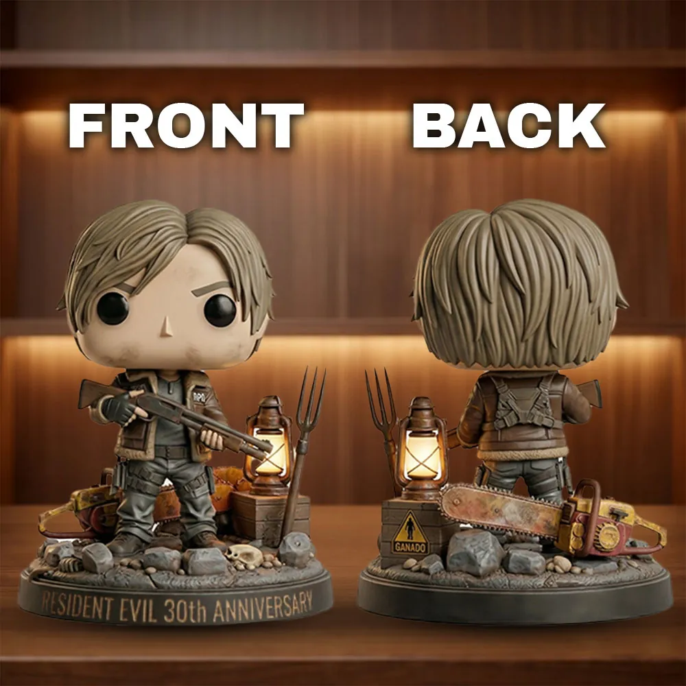 Resident Evil 30th Anniversary Leon S. Kennedy Collectible Figure - Detail View