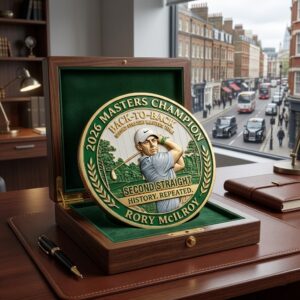 Rory McIlroy 2026 Back-to-Back Masters Champion Commemorative Coin