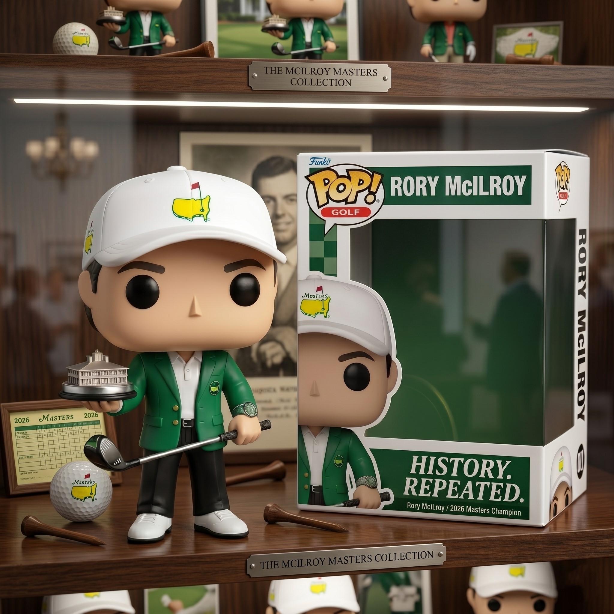 Rory McIlroy 2026 Masters Champion Funko Pop - Detail View