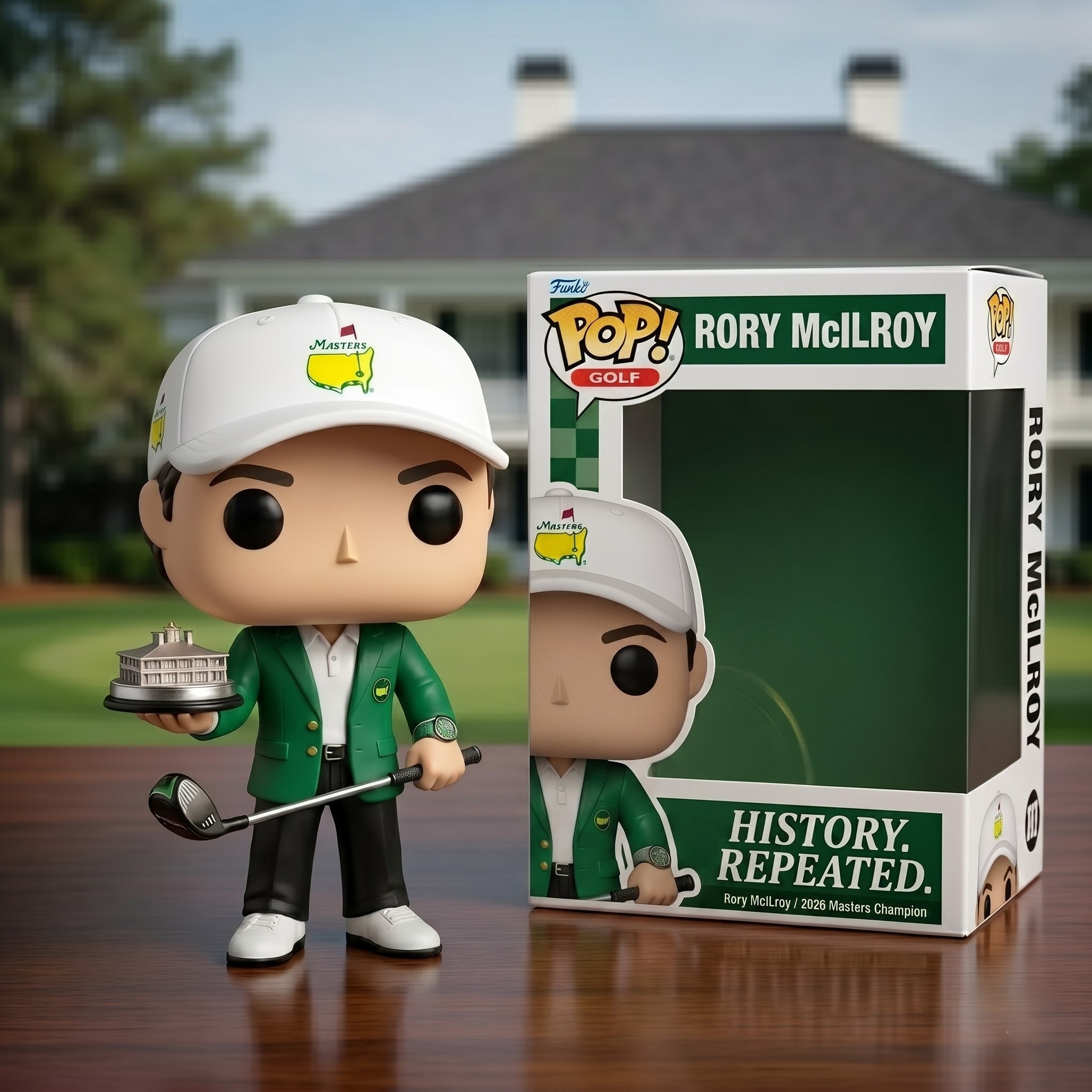 Rory McIlroy 2026 Masters Champion Funko Pop - Front View