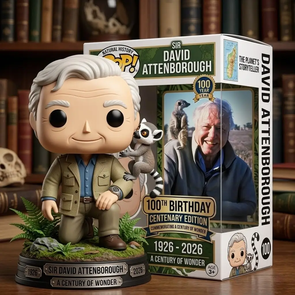 Sir David Attenborough 100th Birthday Pop Figure - Front View
