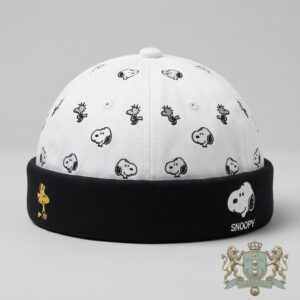 Snoopy and Woodstock All Over Print Docker Brimless Cap