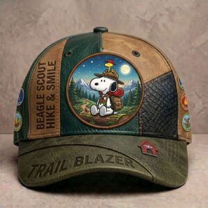 Snoopy Beagle Scout Hike & Smile Trail Blazer Cap