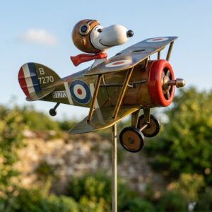 Snoopy World War I Flying Ace RAF Biplane Wind Spinner