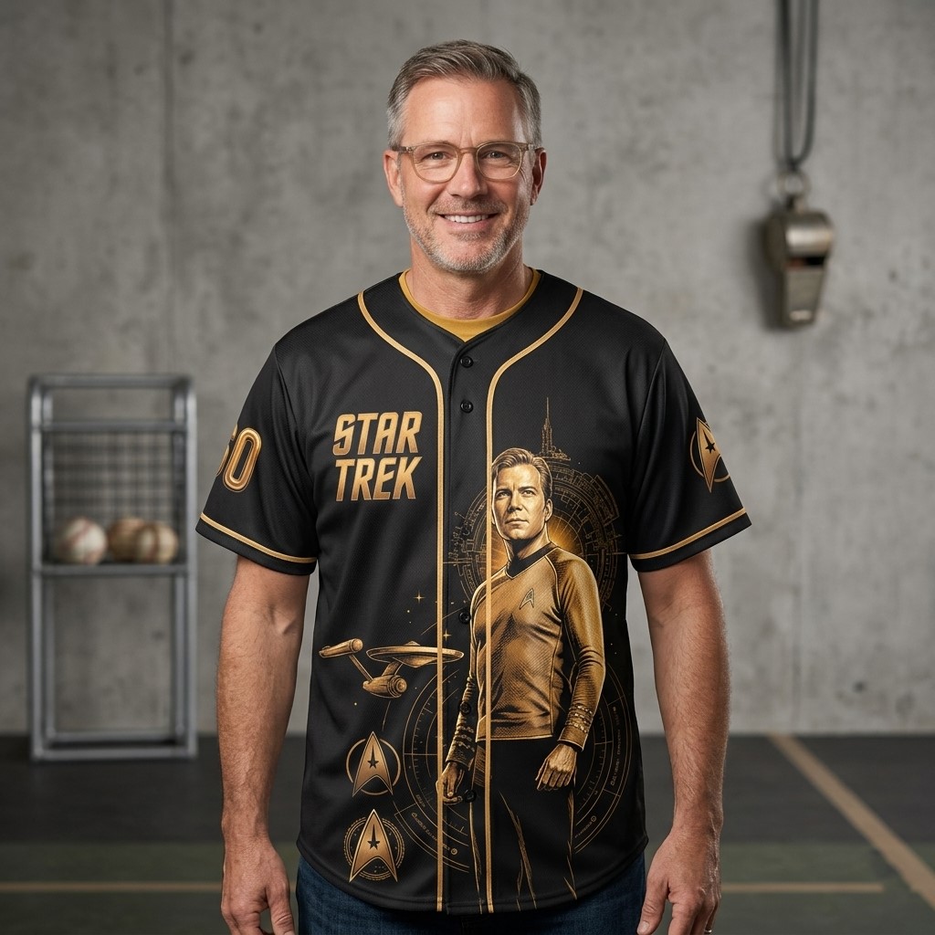 Star Trek 60th Anniversary Baseball Jersey - Detail View