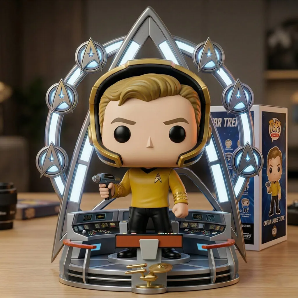 Star Trek Captain James T. Kirk Funko Pop Figure - Front View