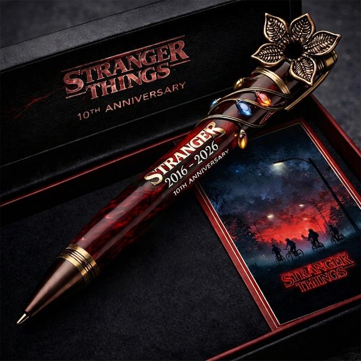 Stranger Things 10th Anniversary 2016-2026 Pen - Front View