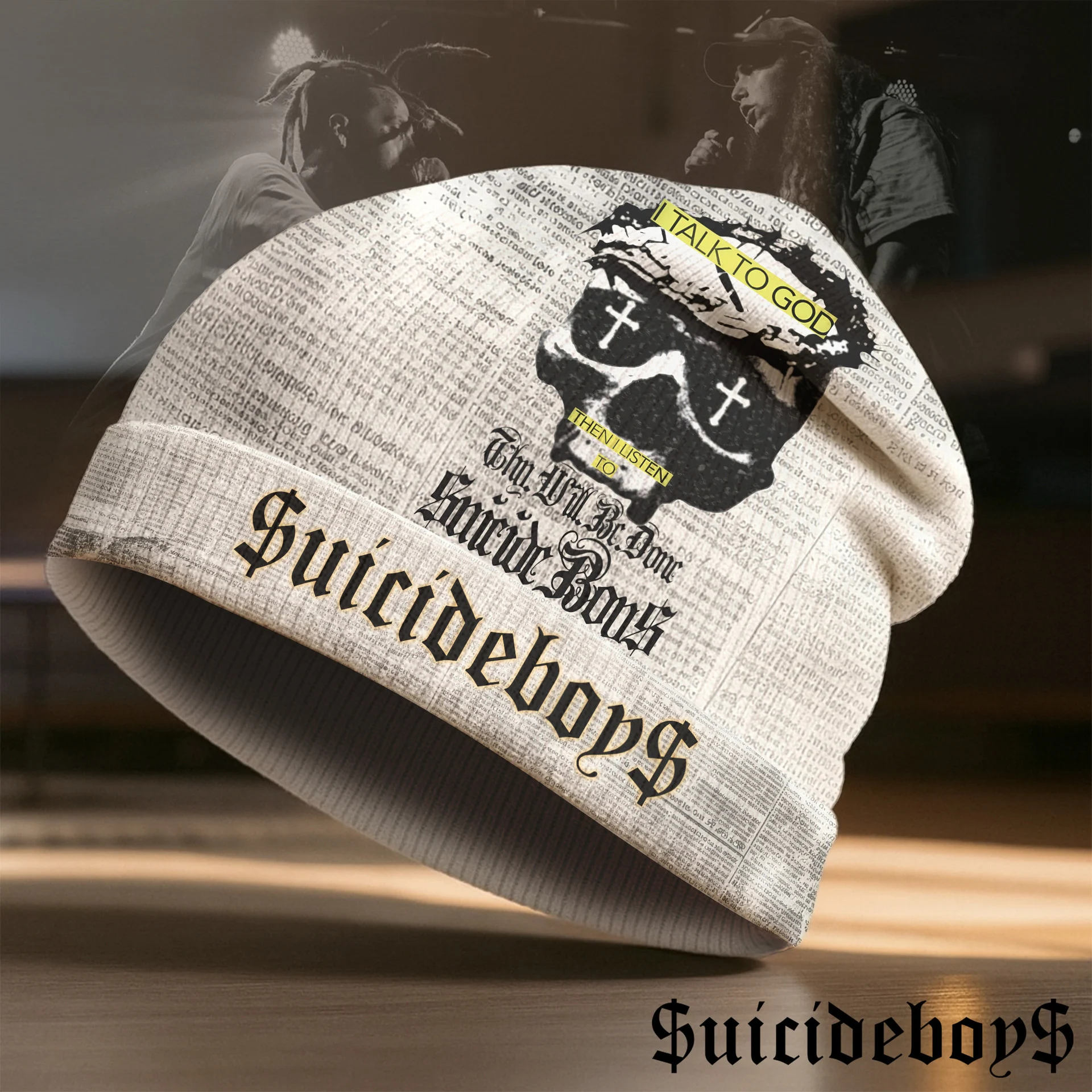 $uicideboy$ Band Photo Collage Beanie