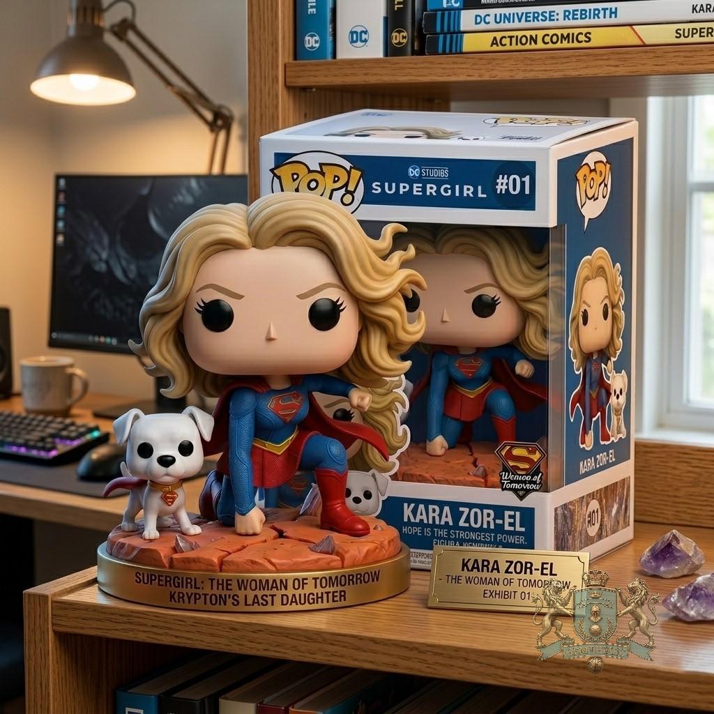 Supergirl The Woman of Tomorrow with Krypto Funko Pop Figure