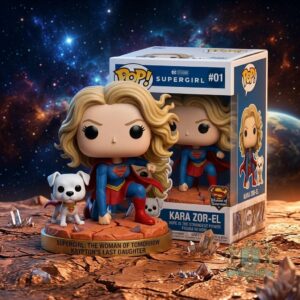 Supergirl The Woman of Tomorrow with Krypto Funko Pop Figure