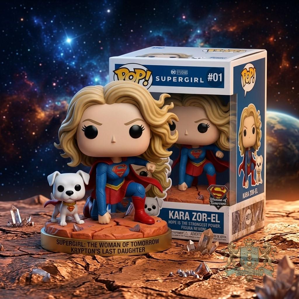 Supergirl The Woman of Tomorrow with Krypto Funko Pop Figure
