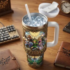 The Legend of Zelda 40th Anniversary 1986 - 2026 Tumbler With Handle