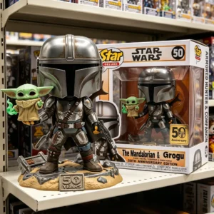 The Mandalorian Grogu 50th Anniversary Funko Pop