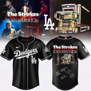 The Strokes LA Dodgers Road Awaits North America 2026 Baseball Jersey