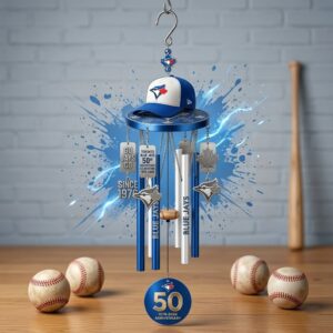 Toronto Blue Jays 50th Anniversary 1976-2026 Wind Chime