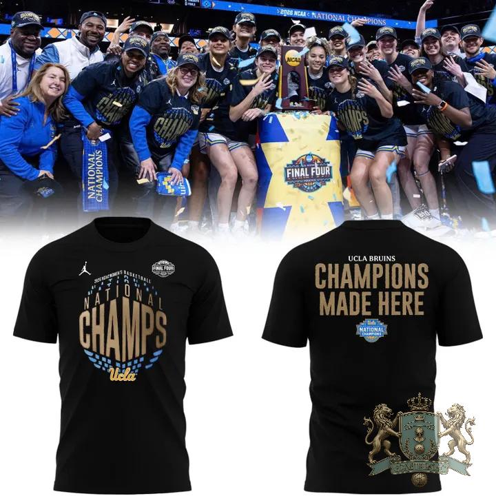 UCLA Bruins 2026 National Champions Final Four T-Shirt - Front View