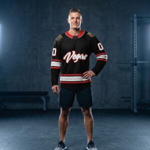 Vegas Golden Knights Custom Personalized Vegas Script Hockey Jersey