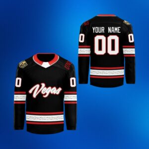 Vegas Golden Knights Custom Personalized Vegas Script Hockey Jersey