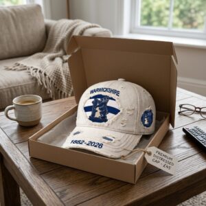 Warwickshire 1882-2026 Distressed Dad Hat