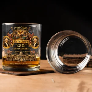 We the People 250th Anniversary 1776-2026 Whiskey Glass