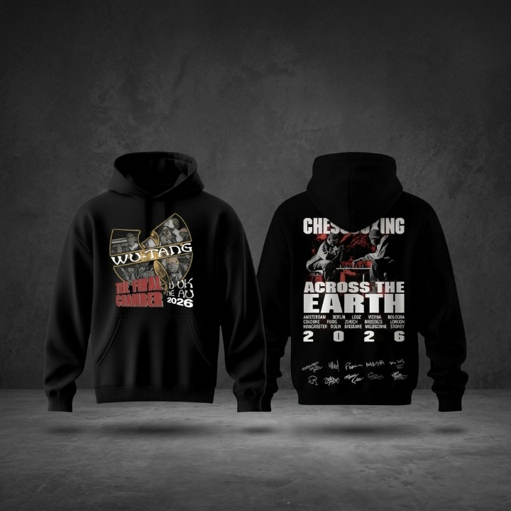 Wu-Tang The Final Chamber Chessboxing Across The Earth Tour 2026 Hoodie - Front View
