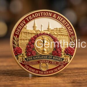 152nd Derby Championship Golden Tempo x Cherie Devaux Jose Ortiz Commemorative Coin
