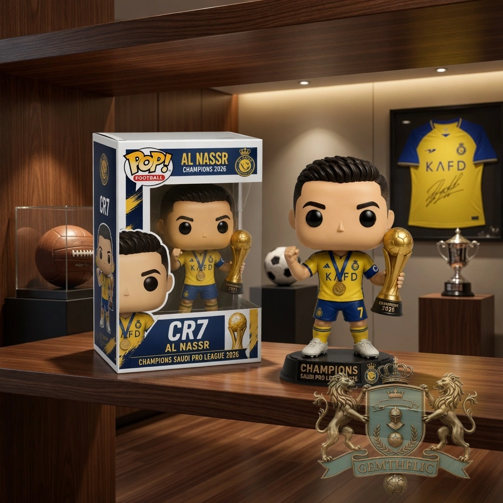 Al Nassr FC CR7 Champions Saudi Pro League 2026 Funko Pop! Vinyl Figure - Detail View